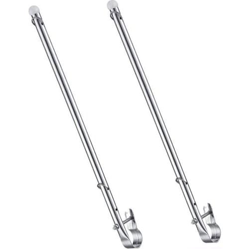 ISURE MARINE Stainless Steel 14" Boat Flag Pole Holder 7/8" Rail Mount