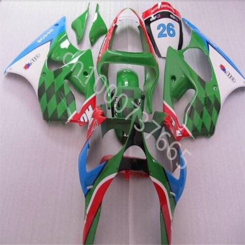 Injection Fairing Kit Bodywork for Kawasaki Ninja ZX6R 00 01 02 Ninja ZX6R 2000-2002Ninja ZX6R00-02 multicolor Fairing