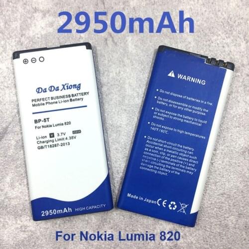 New 2950mAh BP5T BP 5T BP-5T Battery for Nokia Lumia 820 Arrow RM-878 825 Lumia 820T Lumia 820.2 Lumia 825 Phone battery