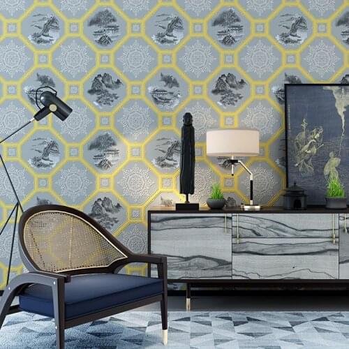 Beibehang Chinese classical 3d wallpaper living room study hotel restaurant entrance sofa wallpaper background 3d wallpaper roll