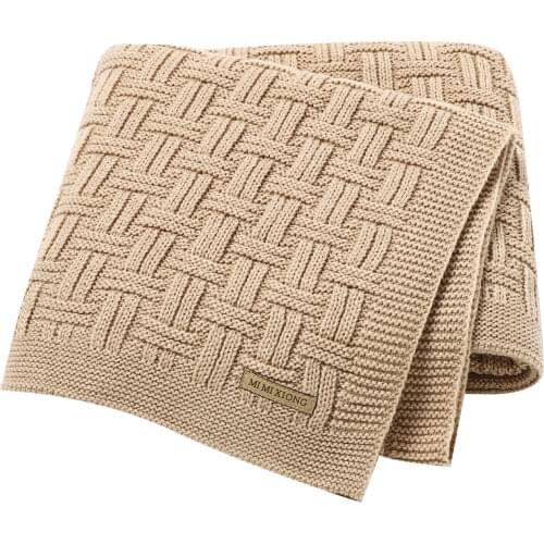 Baby Blankets Knitted Newborn Unisex Swaddle Wrap Quilts Toddler Infant Children Sleeping Mats Covers for Stroller Bed 100*80cm