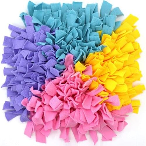 Dogs Snuffle Mat Anti Leak Food Anti Choking Mat Nose Smell Training Sniffing Pad Sniffing Blanket Fleece Pads Pet Products
