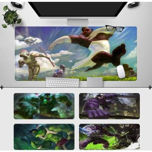 Popolar League of Legends Dr. Mundo Mouse Pad Gamer Keyboard Maus Pad Desk Mouse Mat Game Accessories For Overwatch