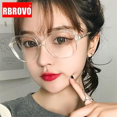 RBROVO 2021 Square Glasses Frame Women Anti-blue light Spectacle Frames Men Retro Eyeglasses Frame Women Vintage Optical Frame