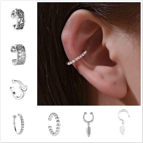 20style Clip On Wrap Earring Tragus Body Jewelry Ear Cuff Clip Nose Ring Fake Piercing Body Jewelry Snug Ear Piercing Jewelry