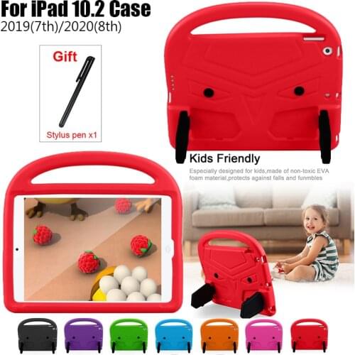 EVA Silicon Coque for iPad 10.2inch 2019 /2020 7th 8th Gen Case Kids Cartoon Bird Shockproof A2270/A2428/A2429/A2430 Funda Cover