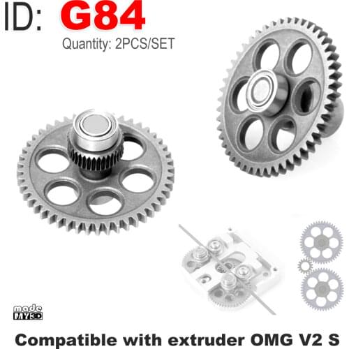 Compatible Only With OMG V2-S Extruder Extrusion Gear Copper And Steel G-80-S G-80-C