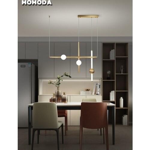 Modern LED Pendant Lights Bedside Simple Design Luxury Brass Hanging Lamps for Bedroom Dining Room Living Room Art Home Decor