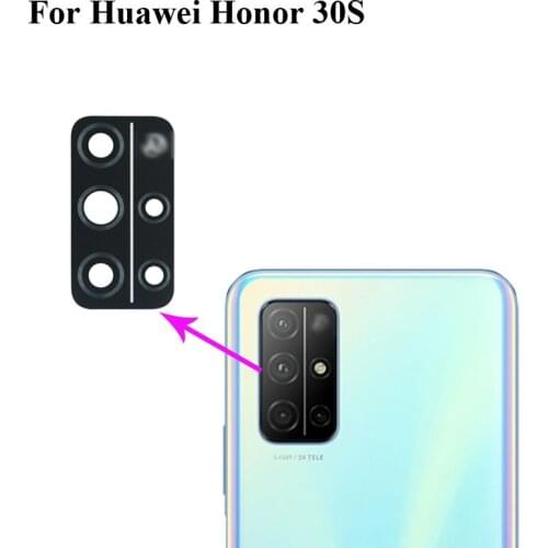 2PCS Tested For Huawei Honor 30S Housing Rear Back Camera Glass Lens For Honor 30 S Back camera glass Honor30S Replacement