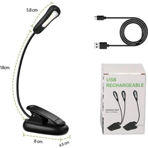 Led Table Lamp Portable Usb Desk Lamp Clip Light 9 Lighting Modes With Memory Function 60 Hrs Lamp For Night Reading Travelling