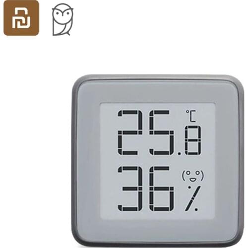 Xiaomi Youpin MiaoMiaoCe Smart Blluetooth Thermometer Hygrometer E-Ink Screen BT2.0 MMC Upgrade Version Mijia APP Control