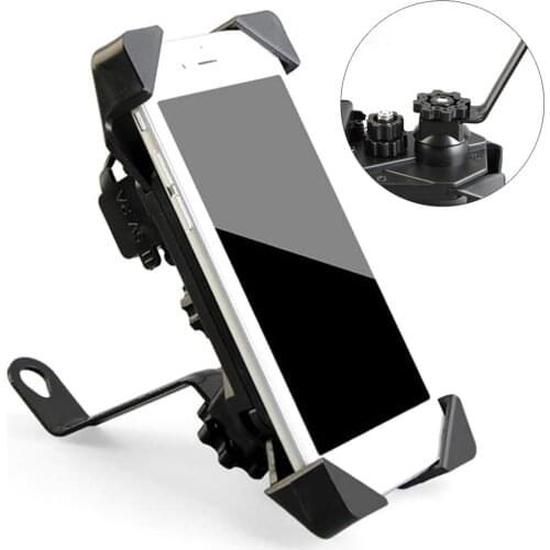 Universal 360 Degree Rotating Motorcycle Mobile Phone Holder Bracket Mount Stand