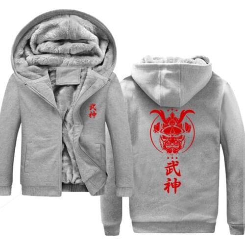 Japanese Valkyrie Fashion Mens Hoodies Tracksuit Casual Color Long Sleeve Sweatshirt Male Zipper Slim Plus Size Hoodie