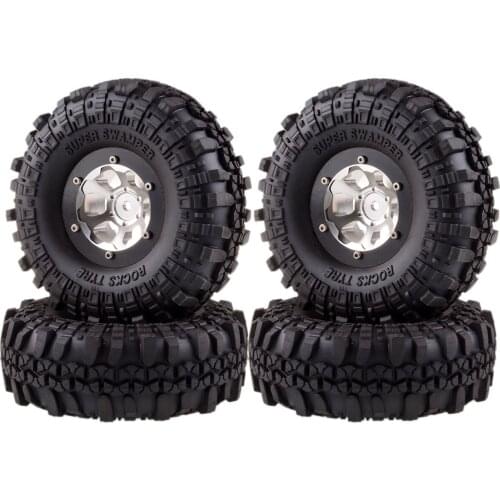 1.9" Metal Wheel/Rim & Super Swamper Tyre 1061-7035 For RC 1:10 Rock Crawler 1/10 RC Model Car