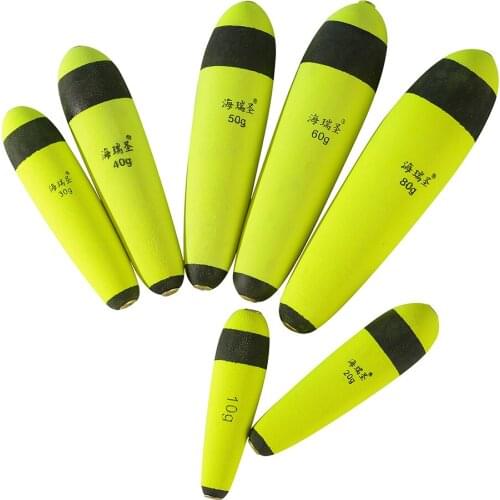1pc Buoyancy 10g-80g Foam Fishing Float Floating EVA Elastic Boya Rock Fishing Float Buoy Fishing Bobber Boia Flotador Tackle