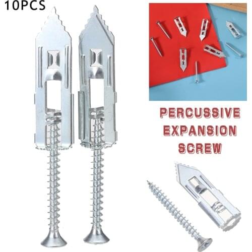 10/20PCS Plasterboard Anchor Self Drilling Anchors Screws Drywall Self-Drilling Anchor Expansion Set For Sheetrock Screw Holes
