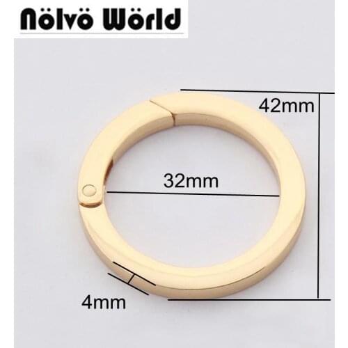 30pcs 32mm (1-1/4") Belt Strap Snap Clip Trigger Squared Spring Ring Bags Parts Accessories