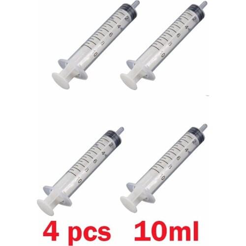 4PCS 10ML Syringe Ink Refilling Tools For Epson for HP Ink Cartridge CISS Fitting