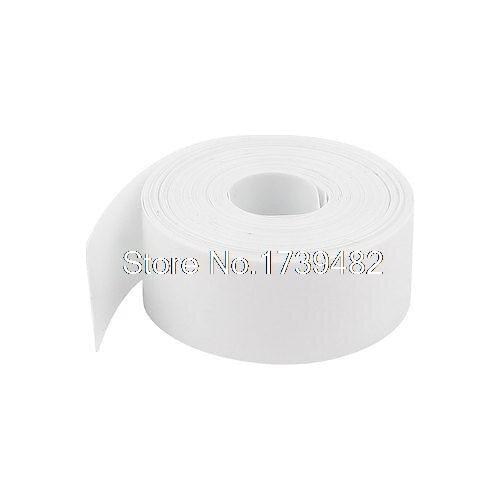 6.5ft 5M 23mm 48% Ratio White PVC Heat Shrink Tubing Wrap for 1 x AA Battery