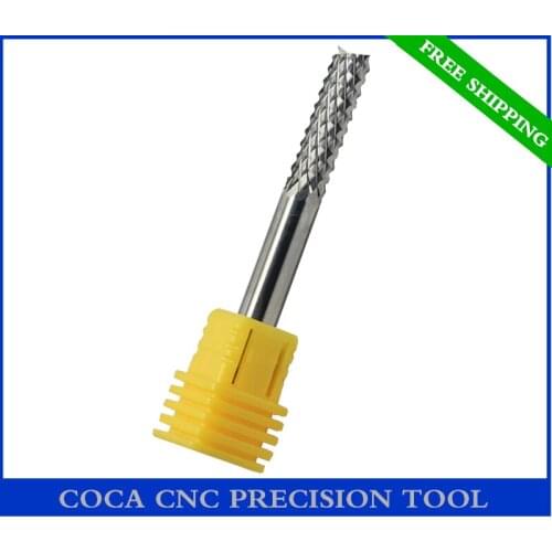 6mm*22mm,Freeshipping CNC solid carbide end milling cutter,PCB End Mill,PCB board milling cutter,High precision Metal cutting