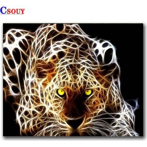 Animal 5D Diy Diamond Painting Leopard Diamond Mosaic Drawing Full Square Round Drill Diamond Embroidery Cross Stitch Home Decor