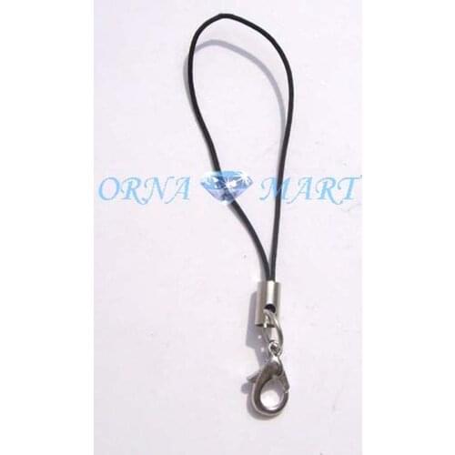 DIY Department Black Color Mobile Chain With Lobster Clasps Cell Phone/id holder/Keychain Lanyard Strap Acessories