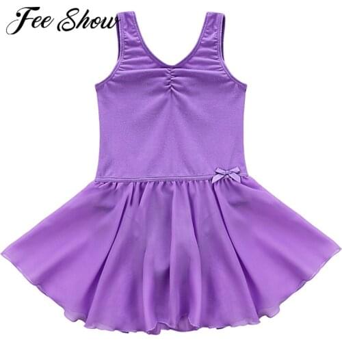 Kids Cotton Professional Ballet Tutu Dress Dancewear Gymnastics Leotard for Girls Dance Costume Baby Ballerina Tutu Ballet Dress