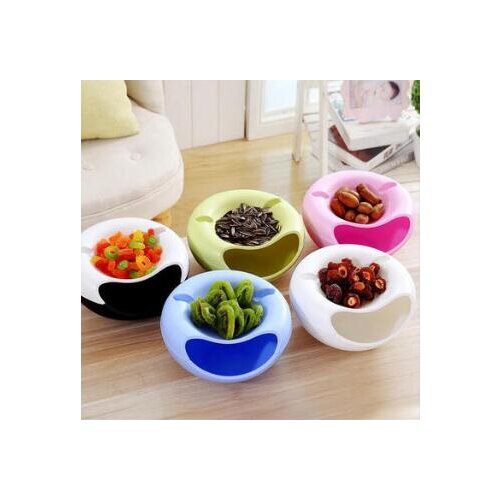 Double-layer Snack organizor Plastic storage box kitchen bathroom shelf cosmetics box office desktop storage box