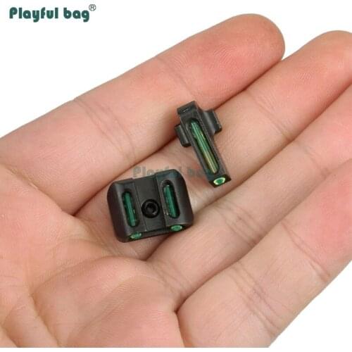 Playful bag #8 Front / #8 Rear for P320 Red and Green fiber sight Decorative CS accessory Outdoor CS sport toys AQA51