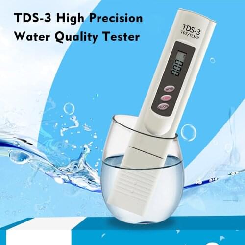 Water Quality Tester Portable TDS Pen Tester High Precision Digital LCD TDS Meter, Electrolyzer Tester Water Purifier Test Pen