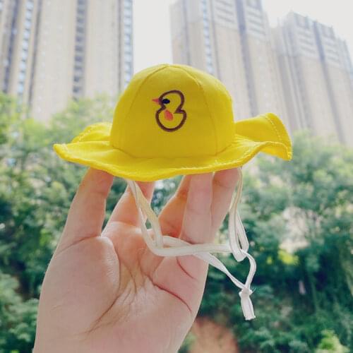 Cat Little Yellow Hat Pet Dog Hat Headdress Small Dog Pomeranian Bichon Teddy Little Yellow Duck Hat