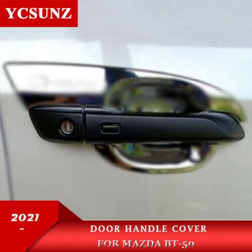 ABS Door Handle Cover Car Exterior Handle Parts Accessories For mazda BT50 2021