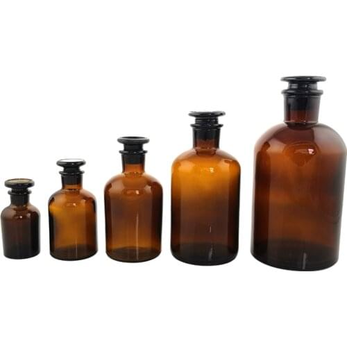 Lab Best Glass Reagent Bottle Price 60ml-1000ml Narrow Mouth Reagent Bottle Small Mouth Brown Reagent Bottle