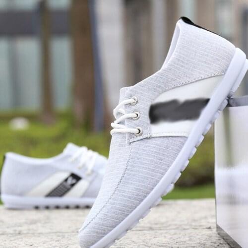REETENE MenS Casual Canvas Shoes Autumn Breathable Men Flat Shoes Comfort Soft Casual Shoes Men Lightweight Shoes For Men