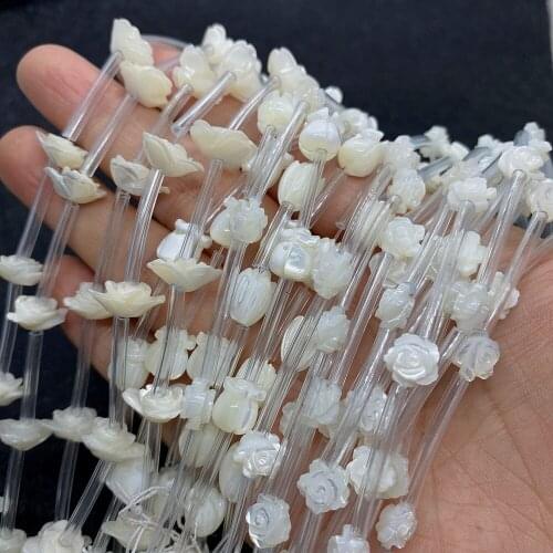 Wholesale Multicolor Flower Shape Pendant Natural Shells for Jewelry Making DIY Handmade Accessories Beaded Decoration Fashion