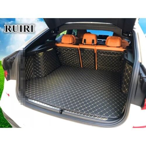 High quality car mats! Full set car trunk mats for BMW 630i 640i GT 2018 waterproof boot carpets cargo liner mat,Free shipping