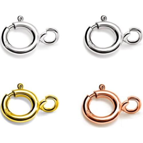 5pcs 925 Sterling Silver Lobster Clasp Hooks Spring Buckle Necklace Bracelet End Clasp Connectors DIY Making Jewelry Z1012