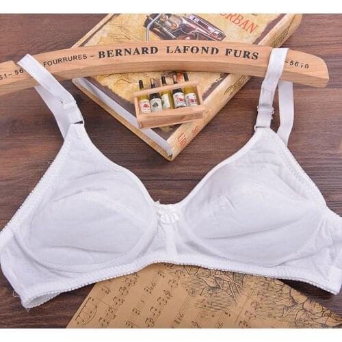 Women No rims bra soft cotton underwear sexy lace lingerie plus size bralette top breast 36 - 46 A B cup BH t shirt bts C13 D05