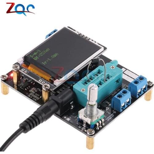 LCD GM328A Transistor Diode Capacitance Resistor Tester ESR Frequency Meter PWM Square Wave Signal Generator SMT NPN PNP Meter