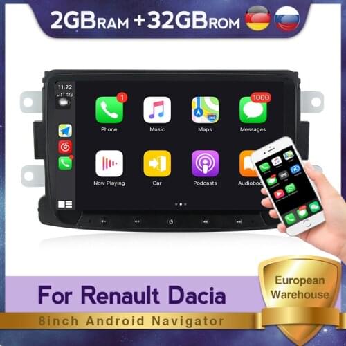 2 Din Android 2+32G Car DVD Radio for Dacia Sandero Duster Renault Captur Lada Xray 2 Logan 2 Multimedia Player GPS Navigation