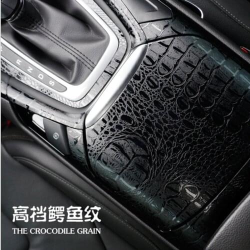 3D Car Simulation Snake Faux Crocodile Skin Leather Sticker Film Crack Design Interior Decoration Motorcycle Car Styling ORINO