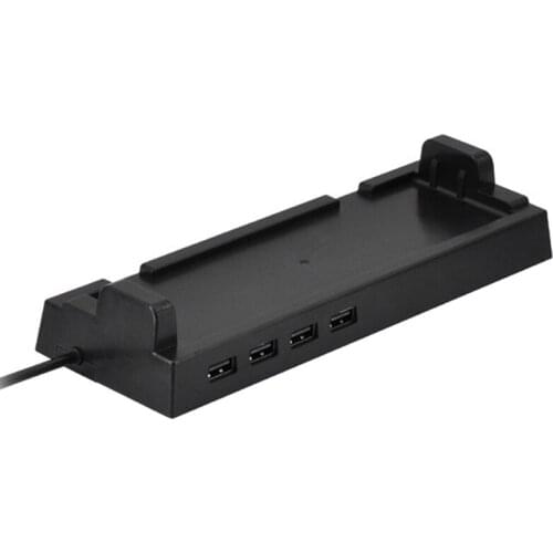 Hub Base USB 4 Output Ports Switch Base Expansion Multi-Port USB2.0 Data Transmission Base for Electronic Wired Device