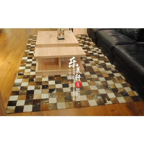 Free shipping 1 piece via DHL 100% natural genuine cowhide construction road mat