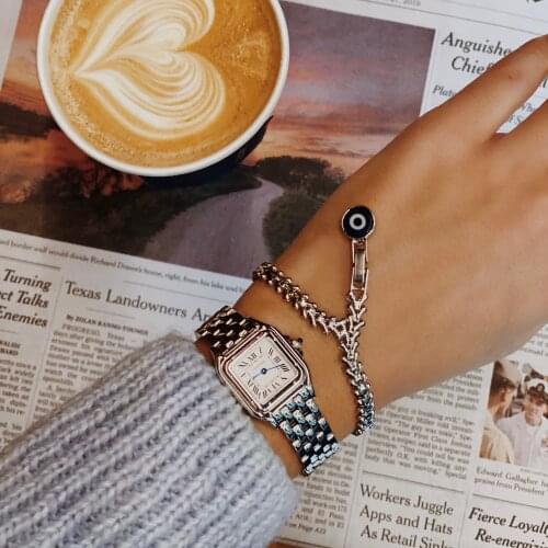 GULCE DERELI, EVIL EYE SYMBOL CHARM BRACELET, AMULET, INFINITY CHAIN BRACELETS, CHARM BRACELETS, GIFT BOX, GOLD/SILVER PLATED