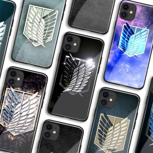 Attack on Titan The Scout Regiment Wings of Freedom Phone Cases For IPhone 11 12 Mini Pro XS Max 6s X XR 7 8 Plus SE Shell Cover