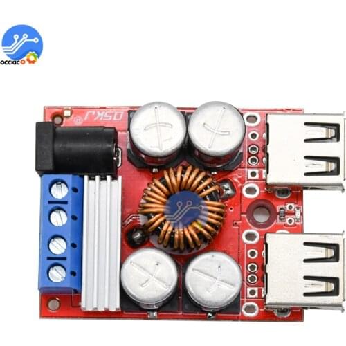 Dual USB Vehicle Charging Board DC-DC 8V-35V 5V Universal Power Bank Battery Fast Charger for Mobile