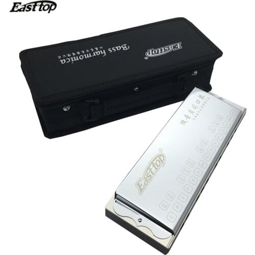 Easttop Brand 25 Holes Bass Harmonica Orchestrs Professional Performance Musical Instruments Mouth Ogan with Case
