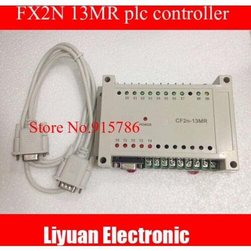 FX2N-13MR 13MR 8 input/5 relay output/PLC with RS232 cable FX2N GX Developer ladde