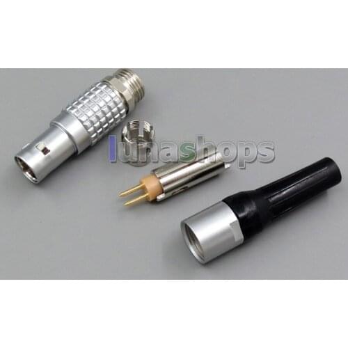 LN004093 1pair Slim Male headphone Pin For DIY Focal Utopia Cable Connectors Adapter
