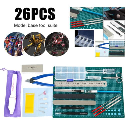 Basic Practical Gundam Model Tools Kit Modeler Hobby Building Craft Pliers Cutting Mat Airplane Assemble Repairing Fixing Tools